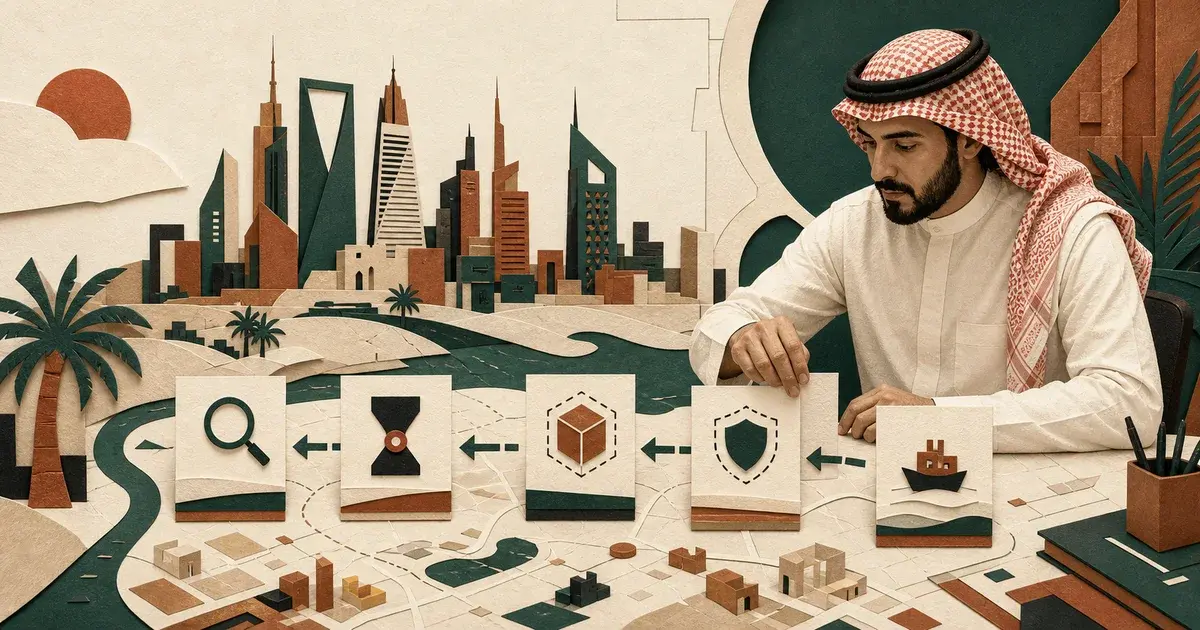 مؤسّس سعودي يرتّب خمس حركات أتمتة عملية فوق خريطة تشغيل للرياض.